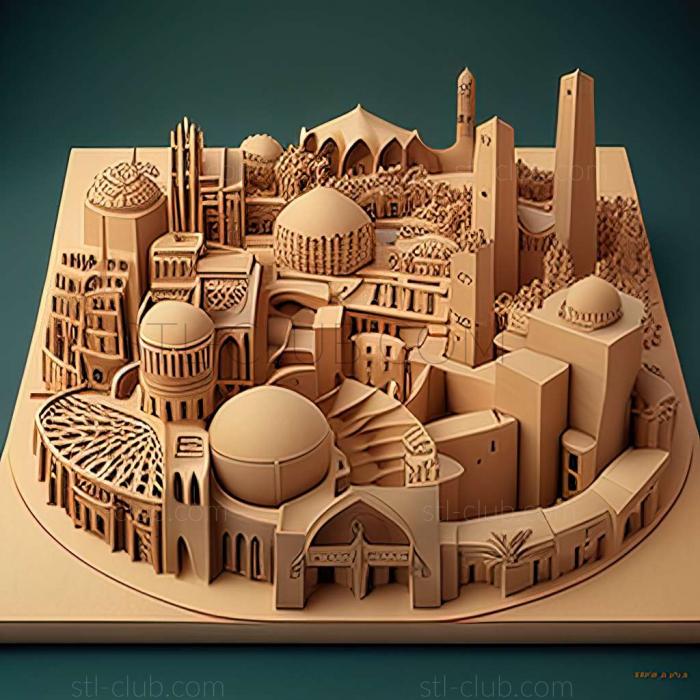 3D model Jizan Economic City in in Saudi Arabia (STL)